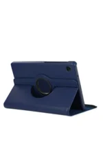 Uray store Samsung Galaxy Tab A11 360 Tablet Deri Kılıf - Lacivert - Görsel 2