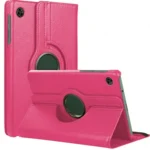 Uray store Samsung Galaxy Tab A11 360 Tablet Deri Kılıf - Pembe