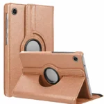 Uray store Samsung Galaxy Tab A11 360 Tablet Deri Kılıf - Rose Gold