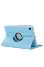 Uray store Samsung Galaxy Tab A11 360 Tablet Deri Kılıf - Turkuaz - Görsel 2