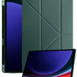 Uray store Samsung Galaxy Tab A11 Kalemlikli Mars Tablet Kılıfı - Koyu Yeşil