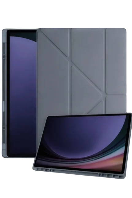 Uray store Samsung Galaxy Tab A11 Plus Kalemlikli Mars Tablet Kılıfı - Koyu Gri