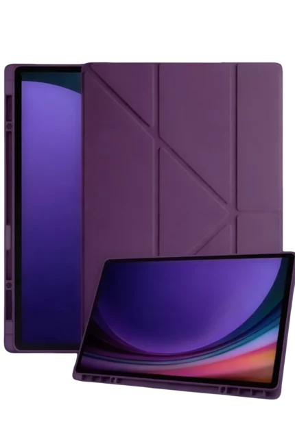 Uray store Samsung Galaxy Tab A11 Plus Kalemlikli Mars Tablet Kılıfı - Mürdüm