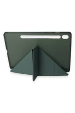 Uray store Samsung Galaxy Tab A9 Kılıf Kalemlikli Mars Tablet Kılıfı - Koyu Yeşil - Görsel 3