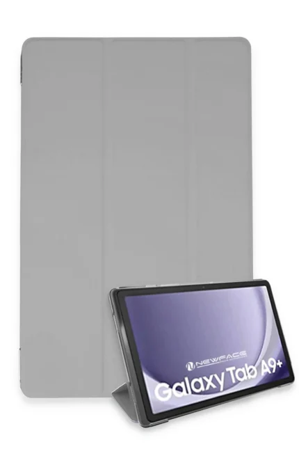 Uray store Samsung Galaxy Tab A9 Plus Kılıf Tablet Smart Kılıf - Gri