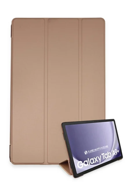 Uray store Samsung Galaxy Tab A9 Plus Kılıf Tablet Smart Kılıf - Rose Gold