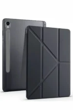 Uray store Samsung Galaxy Tab S10 FE Plus 13.1 Kalemlikli Mars Tablet Kılıfı - Siyah