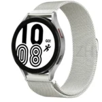 Uray store Samsung Galaxy Watch 4 Metal Mıknatıslı Kordon - Gümüş