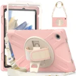 Uray store Samsung Galaxy X200 Tab A8 10.5 Kılıf Amazing Tablet Kapak - Pembe