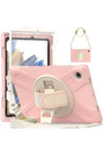 Uray store Samsung Galaxy X200 Tab A8 10.5 Kılıf Amazing Tablet Kapak - Pembe