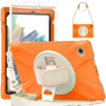 Uray store Samsung Galaxy X200 Tab A8 10.5 Kılıf Amazing Tablet Kapak - Turuncu