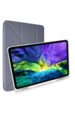 Uray store Samsung Galaxy X200 Tab A8 10.5 Kılıf Kalemlikli Mars Tablet Kılıfı - Lavender