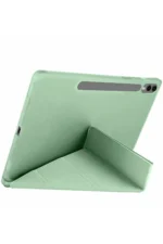 Uray store Samsung Galaxy X510 Tab S9 FE 11 Kılıf Kalemlikli Mars Tablet Kılıfı - Açık Yeşil - Görsel 2