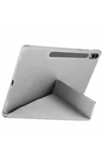 Uray store Samsung Galaxy X510 Tab S9 FE 11 Kılıf Kalemlikli Mars Tablet Kılıfı - Koyu Gri - Görsel 2