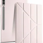 Uray store Samsung Galaxy X510 Tab S9 FE 11 Kılıf Kalemlikli Mars Tablet Kılıfı - Rose Gold