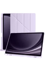 Uray store Samsung Galaxy X610 Tab S9 FE Plus 12.4 Kılıf Kalemlikli Mars Tablet Kılıfı - Lila - Görsel 3