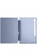 Uray store Samsung Galaxy X610 Tab S9 FE Plus 12.4 Kılıf Kalemlikli Mars Tablet Kılıfı - Lavender - Görsel 3