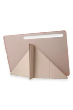 Uray store Samsung Galaxy X910 Tab S9 Ultra 14.6 Kılıf Kalemlikli Mars Tablet Kılıfı - Rose Gold - Görsel 3