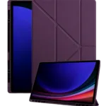 Uray store Samsung Galaxy X930 Tab S11 Ultra 14.6 Kalemlikli Mars Tablet Kılıfı - Mürdüm