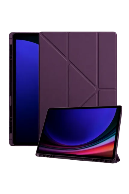 Uray store Samsung Galaxy X930 Tab S11 Ultra 14.6 Kalemlikli Mars Tablet Kılıfı - Mürdüm