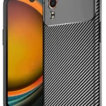 Uray store Samsung Galaxy XCover 7 Kılıf Auto Focus Karbon Kapak - Siyah