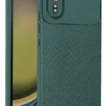 Uray store Samsung Galaxy XCover 7 Kılıf Auto Focus Karbon Kapak - Yeşil