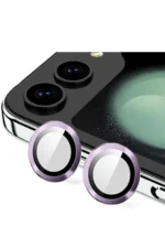 Uray store Samsung Galaxy Z Flip 5 Valdez Metal Kamera Lens - Derin Mor