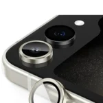 Uray store Samsung Galaxy Z Flip 5 Valdez Metal Kamera Lens - Krem