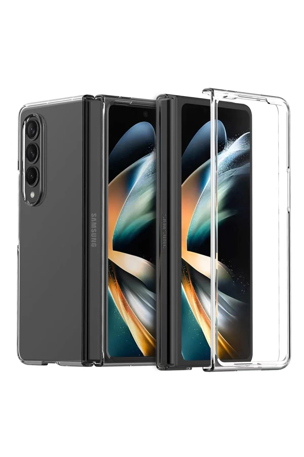 newface-samsung-galaxy-z-fold-3-kilif-fold-tpu-silikon-seffaf-default Uray store Samsung Galaxy Z Fold 3 Kılıf Fold TPU Silikon - Şeffaf - Görsel 1