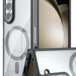 Uray store Samsung Galaxy Z Fold 5 Kılıf Blur Fold Magsafe Kapak - Siyah