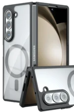 Uray store Samsung Galaxy Z Fold 5 Kılıf Blur Fold Magsafe Kapak - Siyah