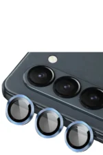 Uray store Samsung Galaxy Z Fold 5 Valdez Metal Kamera Lens - Mavi