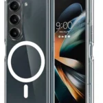 Uray store Samsung Galaxy Z Fold 6 Kılıf Magneticsafe Şeffaf Silikon - Şeffaf