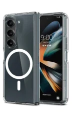 Uray store Samsung Galaxy Z Fold 6 Kılıf Magneticsafe Şeffaf Silikon - Şeffaf