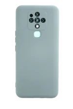 Uray store Tecno Camon 16 Kılıf Nano içi Kadife Silikon - Buz Mavisi