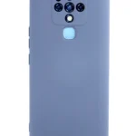 Uray store Tecno Camon 16 Kılıf Nano içi Kadife Silikon - Gri