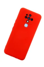 Uray store Tecno Camon 16 Kılıf Nano içi Kadife Silikon - Kırmızı - Görsel 3
