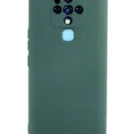 Uray store Tecno Camon 16 Kılıf Nano içi Kadife Silikon - Koyu Yeşil