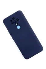 Uray store Tecno Camon 16 Kılıf Nano içi Kadife Silikon - Lacivert - Görsel 2