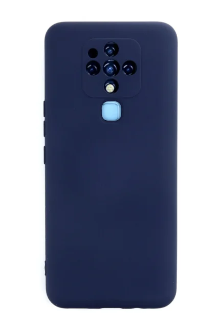 Uray store Tecno Camon 16 Kılıf Nano içi Kadife Silikon - Lacivert
