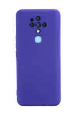 Uray store Tecno Camon 16 Kılıf Nano içi Kadife Silikon - Mor