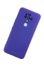 Uray store Tecno Camon 16 Kılıf Nano içi Kadife Silikon - Mor - Görsel 3