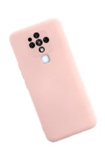 Uray store Tecno Camon 16 Kılıf Nano içi Kadife Silikon - Pudra - Görsel 2