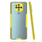 Uray store Tecno Camon 16 Kılıf Platin Silikon - Sarı