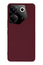 Uray store Tecno Camon 20 Pro 5G Kılıf First Silikon - Bordo
