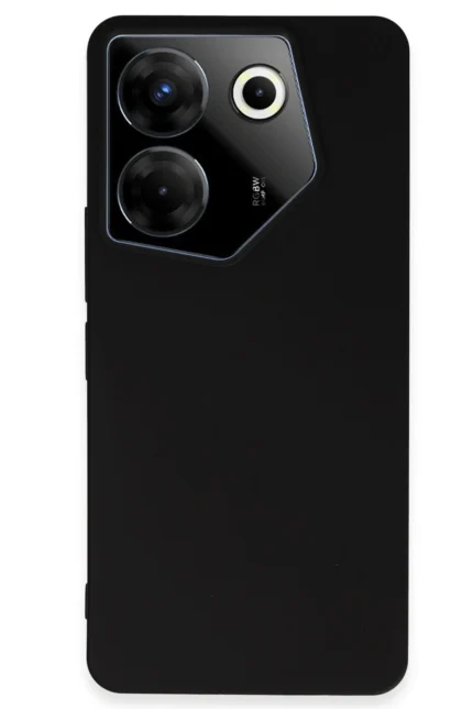 Uray store Tecno Camon 20 Pro 5G Kılıf First Silikon - Siyah