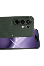 Uray store Tecno Camon 50 Pro 5G Auto Focus Karbon Kapak - Koyu Yeşil - Görsel 2