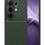 Uray store Tecno Camon 50 Pro 5G Auto Focus Karbon Kapak - Koyu Yeşil