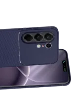 Uray store Tecno Camon 50 Pro 5G Auto Focus Karbon Kapak - Lacivert - Görsel 2
