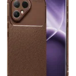 Uray store Tecno Pova Curve 2 5G Auto Focus Karbon Kapak - Kahverengi